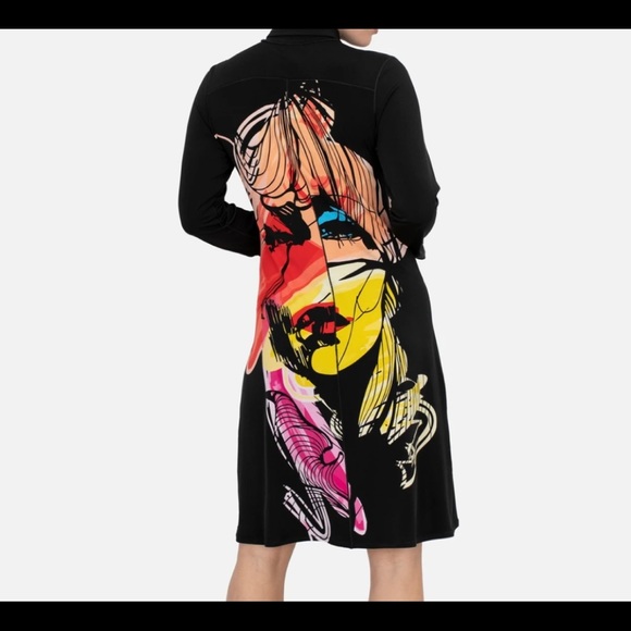 EVA VARRO LONG SLEEVES COLLAR &CUFFS SNAP SHIRT/ DRESS - INDIA - Picture 3 of 4